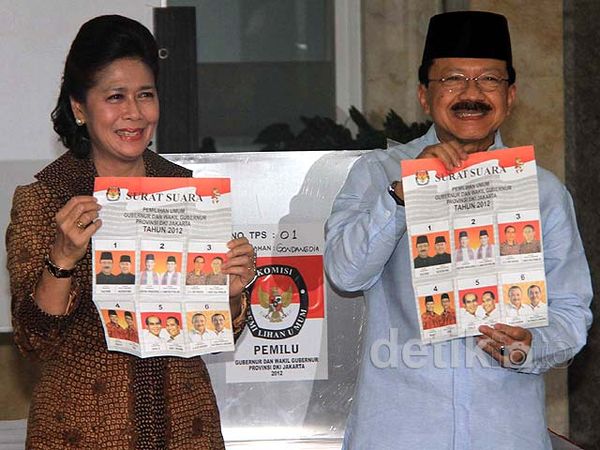 Incumbent Fauzi Bowo Gunakan Hak Suaranya