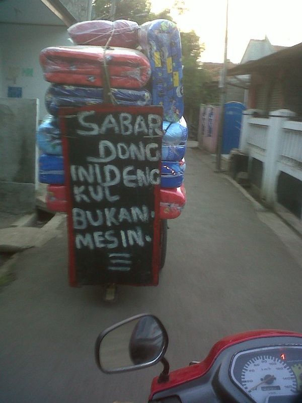 Sabar Dong, Ini Dengkul Bukan Mesin