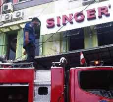 Gudang di Ruko Jalan Bung Tomo Terbakar