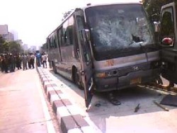 Bus TransJ yang Tabrak Anak di Mampang Diderek, Lalin Lancar