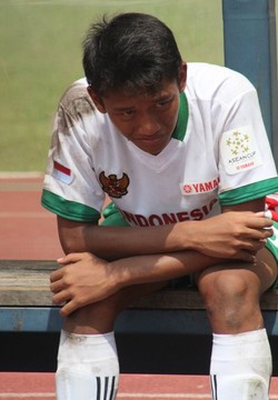 Muhammad Thoriq Dikiansyah, bek kiri tim Yamaha Indonesia U-13. Selalu jadi starter di dua pertandingan.