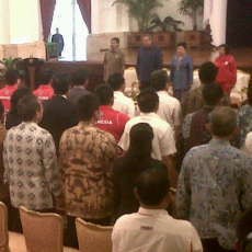 Presiden SBY Lepas Kontingen Olimpiade Indonesia