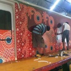 Gerbong Makan KA Sancaka Dibatik, Wow...