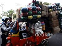 Kelebihan Muatan, Bajaj Ditilang