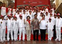 Pengukuhan Kontingen Indonesia untuk Olimpiade 2012