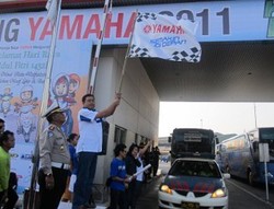 Kurangi Kecelakaan Lalu Lintas, Yamaha Mudik Bareng Naik Bus