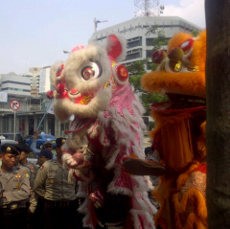 Barongsai Beraksi Saat Pemeriksaan Hartati Murdaya di KPK