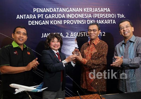KONI Gandeng Garuda, Permudah Penerbangan Atlet PON