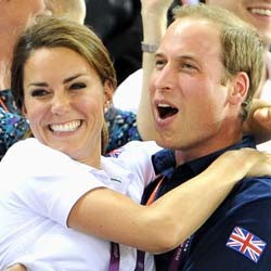 Kemesraan William & Kate di Olimpiade