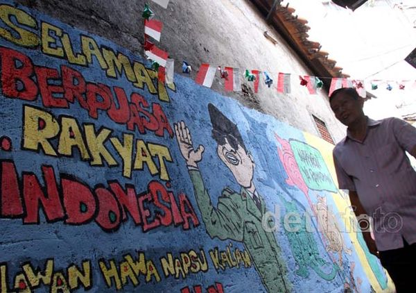 Mural Ramadan Hiasi Kampung Kandang Kuda