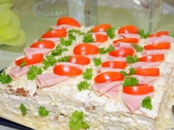 Gurih-gurih Asin Sandwich Cake  yang Unik