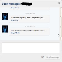 Pesan Pribadi Twitter yang Mengganggu