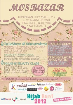 Tim Hijab Hunt 2012 Hadir di Mosbazar Mal Kuningan City