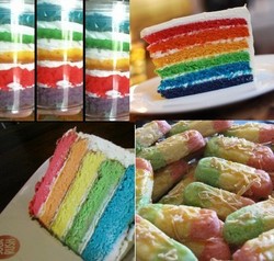 Berburu Aneka Rainbow Cake untuk Berbuka Puasa