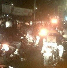 Tengah Malam, Ribuan Motor Pemudik Padati Jalur Kalimalang 