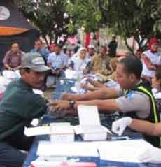 Dua Sopir Bus Mudik Terdeteksi Tensi dan Gula Darah Tinggi