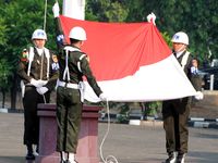 Upacara HUT RI di Mabes TNI