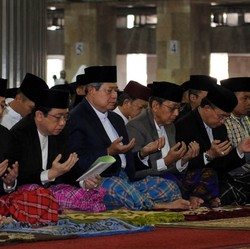 Salat Id di Masjid Istiqlal, Presiden SBY Hadir Tepat Pukul 07.00 WIB