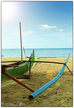 Boat at Pantai Burung Mandi Belitung Indonesia