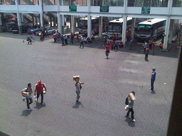 H+3, Terminal Purabaya Masih Sepi
