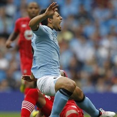 Mancini Yakin Aguero Tak Akan Absen Lama