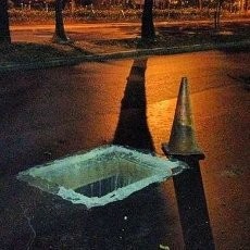 Penutup Gorong-gorong di Jl Sudirman yang Hilang Diganti Beton