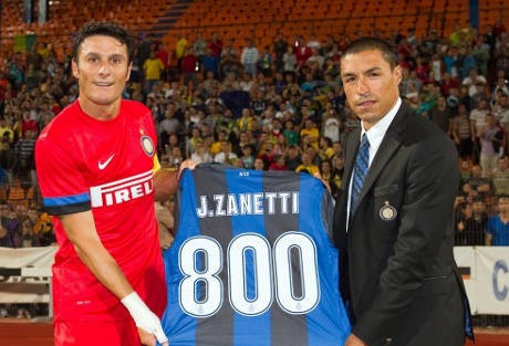 Javier Zanetti Sudah 800