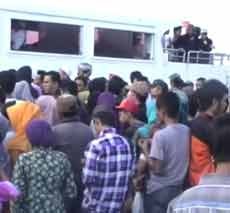 Arus Balik Penumpang Pelabuhan Batu Guluk Capai 1.458 Orang