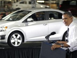 GM Larang Obama dan Romney Kampanye di Pabrik