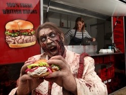 Nyam..Nyam.. Burger Otak Untuk Para Zombie di Gory Gourmet