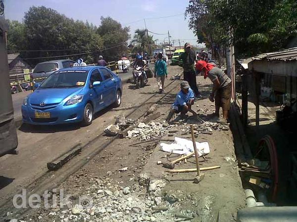 Jembatan Branjangan Mulai Diperbaiki
