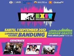 dMasiv, The Changcuters, PAS Band, Bondan Prakoso and Fade2Black di Pentas Musik MTV EXIT, Esok