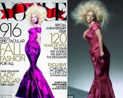 Tampil di Vogue, Lady Gaga Diedit Jadi Sangat Kurus