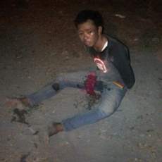 Jambret Antar Kota Tersungkur Usai Pahanya Tertembus Timah Panas