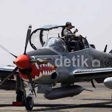 Super Tucano Tiba di Lanud Abd Saleh