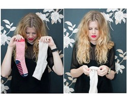 Memanfaatkan Kaus Kaki Untuk Mencepol Rambut