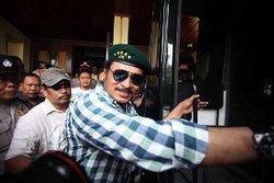  Usai Sidang, John Kei Pakai Lagi Topi Baret Hijaunya