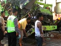 Dua Truk Tabrakan, 5 Ekor Sapi Mati
