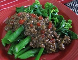 Resep Sayuran: Ca Kailan Daging Pedas