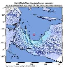 Gempa 5,0 SR Kembali Mengguncang Papua