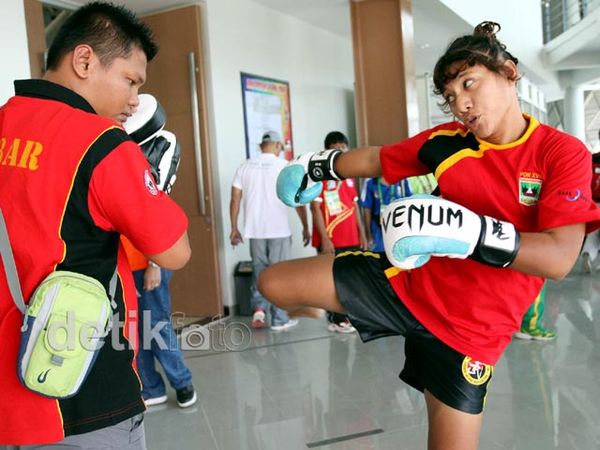 Atlet Wushu Shansao PON Pertajam Kemampuan