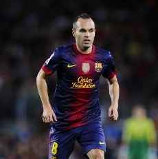 Cedera, Iniesta Absen Sekitar Dua Pekan