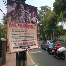 Spanduk Dukungan Cagub DKI Jarang Terlihat di Jalanan Jakarta