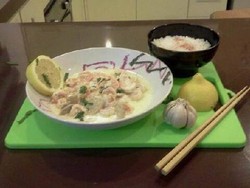 Lemon Creamy Prawn made with love