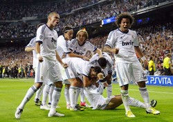 Hasil ini menempatkan Madrid di puncak klasemen Grup D dengan koleksi tiga poin. City di posisi ketiga dengan poin nol. Reuters/Felix Ordonez.