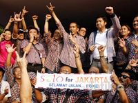 Jokowi Pidato Pertama Usai Menang Quick Count
