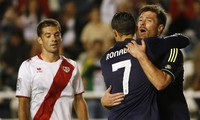 Ronaldo akhirnya mencatatkan namanya di papan skor lewat titik putih di babak kedua. REUTERS/Susana Vera.