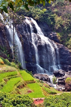 Dramatic waterfall