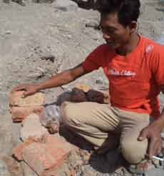 Warga Kediri Temukan Batu Bata Mirip Rumah Zaman Majapahit