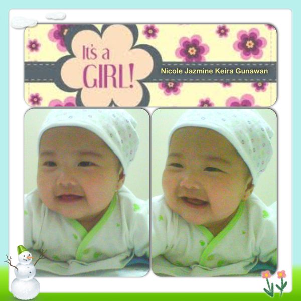 Nicole Jazmine Keira Gunawan, 11 Bulan, Perempuan